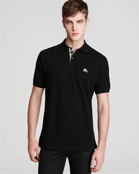 Burberry Timmons Black Short Sleeve Polo 